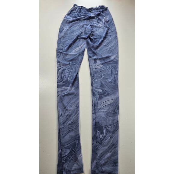 Naked wardrobe sheer see through geometric swirl elastic waist pants size medium - Picture 1 of 8